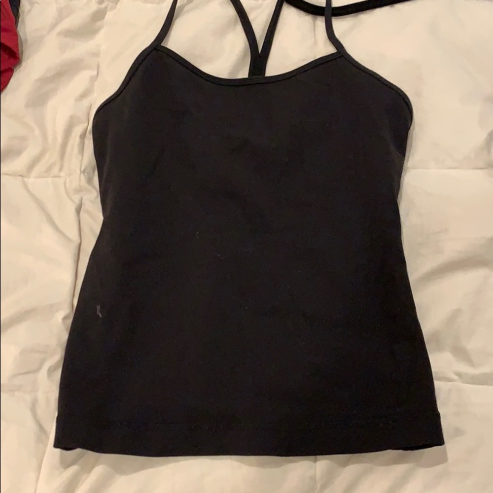 Black lululemon tank tops